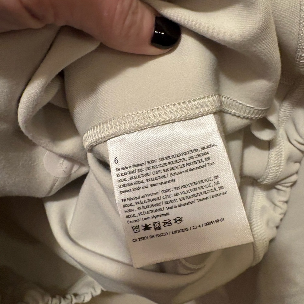 Lululemon brushed Softsteme half-zip pullover whi… - image 9